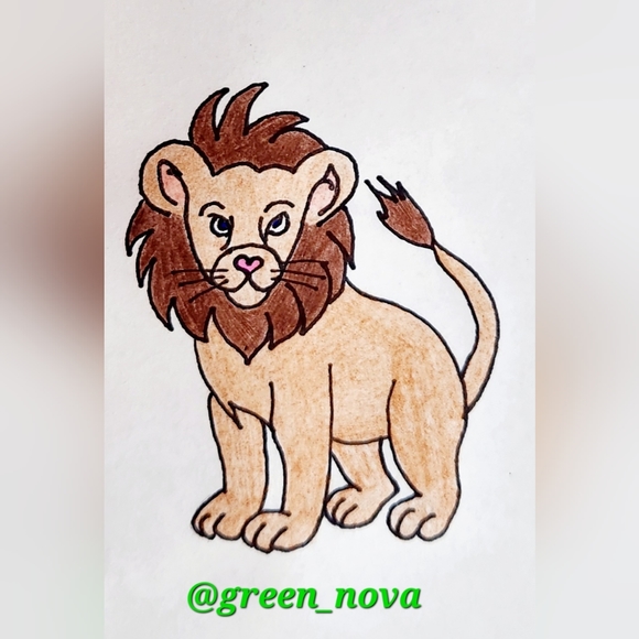 Custom Order @green_nova Lion Business Thank You Cards 50pk - Picture 2 of 3